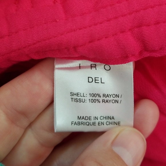 IRO DEL dress Cutout back HOT PINK - Picture 6 of 8